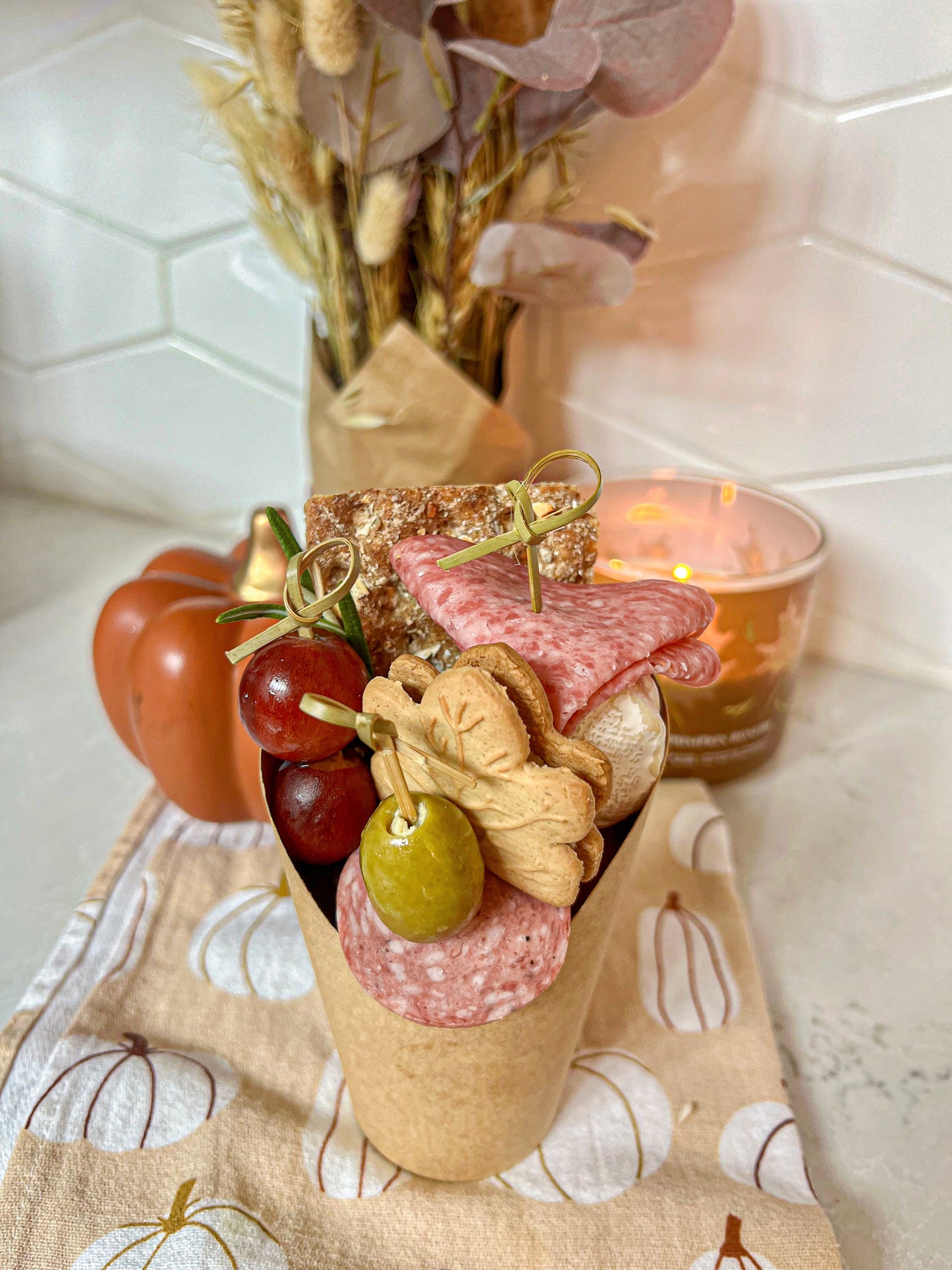 Fall Leaves Charcuterie Cup