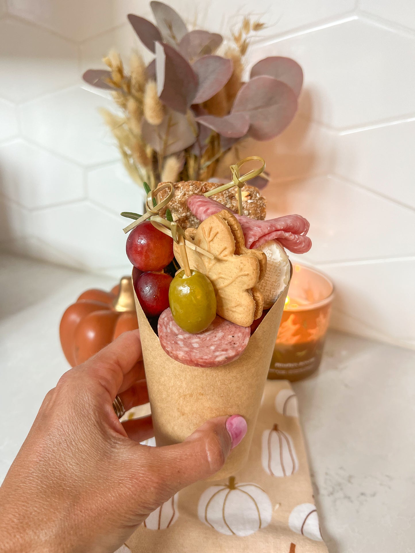 Fall Leaves Charcuterie Cup